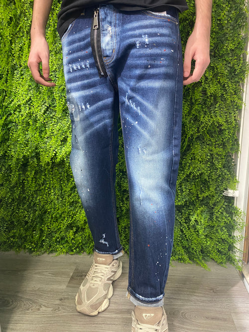 Denim Cianotic Lucas Blu Zip