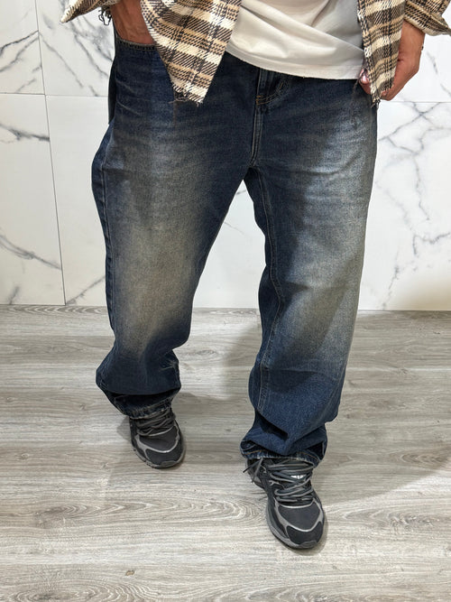 Jeans Baggy 3806 Blu sabbiato
