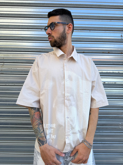 Camicia Face Beige Bunker