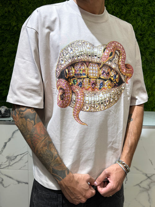T-Shirt Snake Tortora