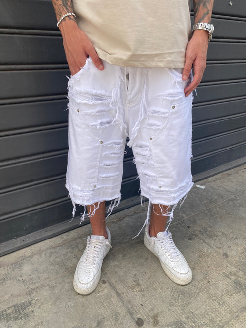 Short ripped carpenter bianco