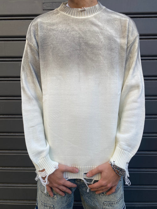 Pullover sfumato zar* mod. Bianco