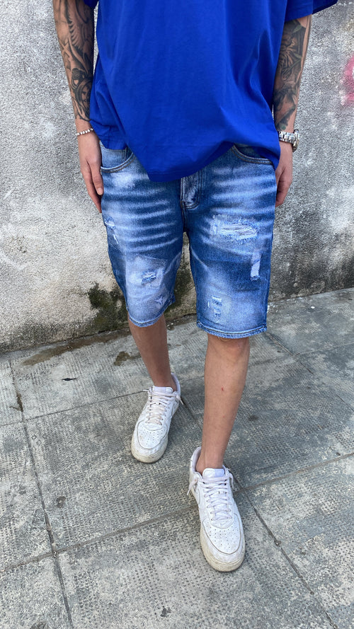 Pantaloncino jeans Malibu blu