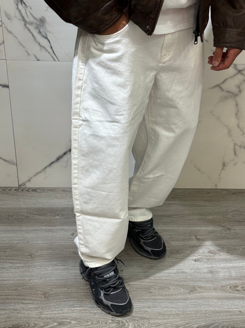 Jeans Baggy Bianco