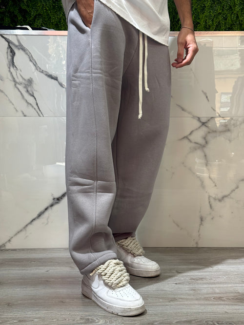 Panta tuta fondo ampio grigio ferro