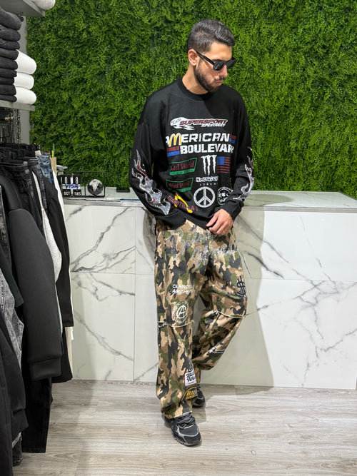 Jeans Super Baggy Billion Cianotic Army