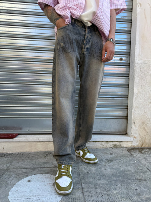 Denim Baggy Diamond Bunker