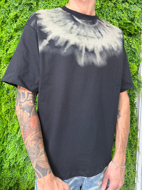 T-shirt Riebel sfumata nera