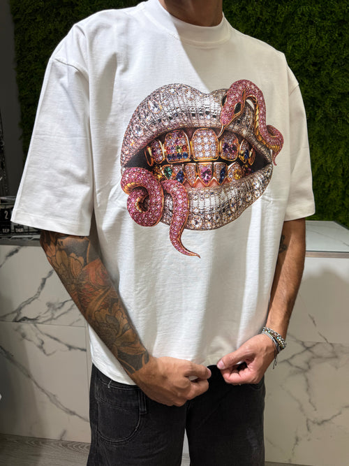 T-Shirt Snake Bianca