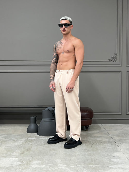 Pantalone Tokyo Fondo Ampio Beige