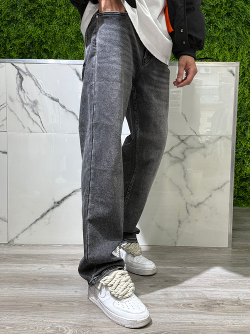 Denim Baggy Nero Fumé