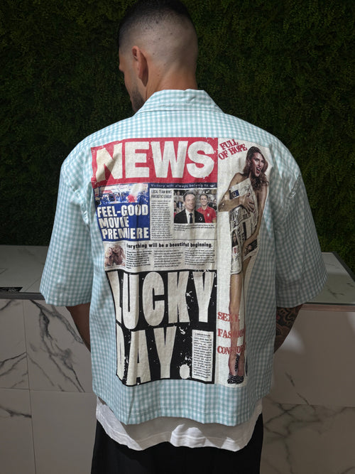 Camicia News Verde Acqua