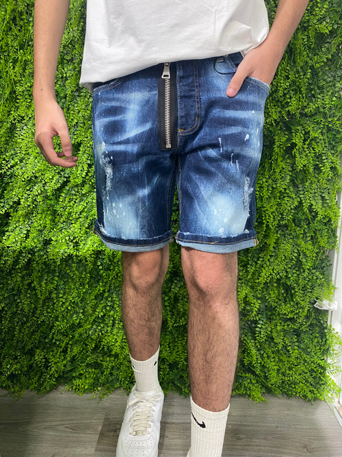 Short Cianotic DQ6 Blu full zip