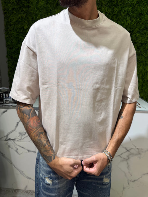 T-Shirt Crop Fit Beige