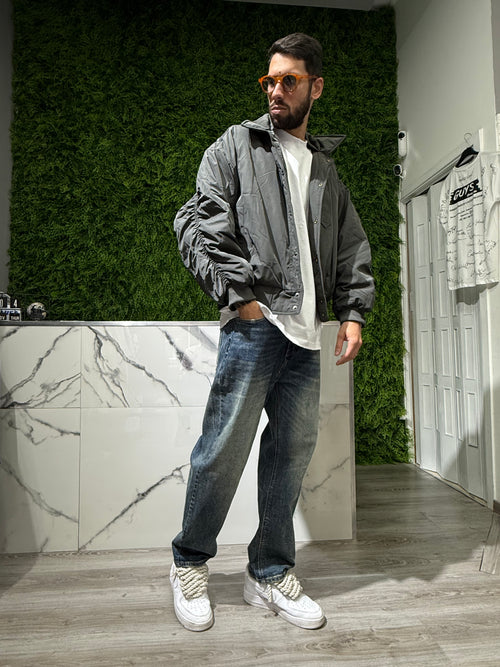 Jacket Crop Change Diamond Verde Scuro