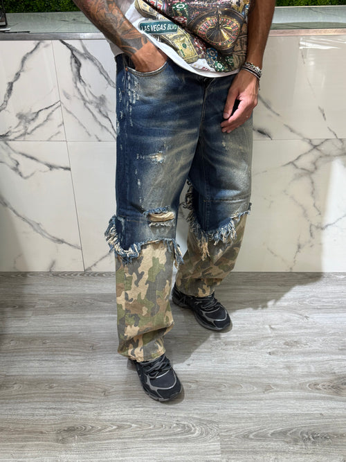 Super Baggy 549 Army Blu