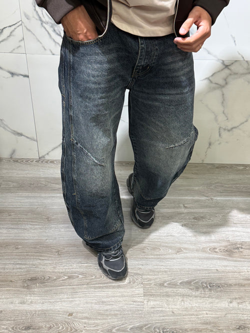 Jeans Baggy 3768 Blu Scuro