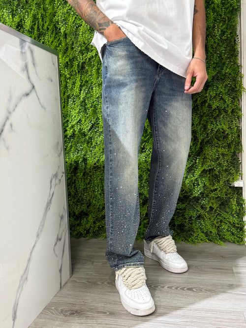 Denim Baggy Blu Sabbiato Diamond