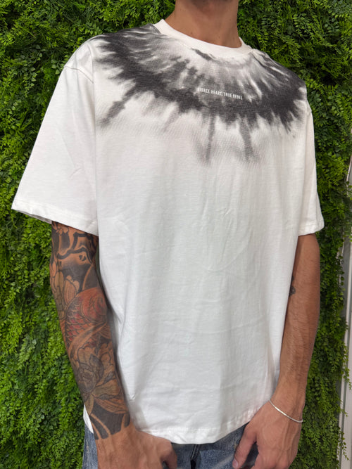 T-Shirt riebel bianca sfumata