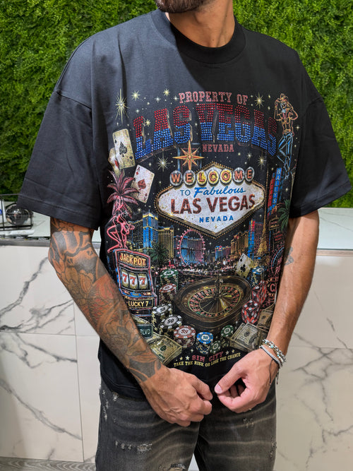T-Shirt Las Vegas Nera