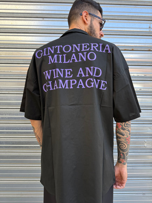 Camicia Gintoneria Nera Bunker