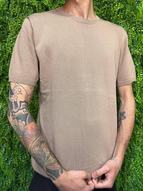 Maglia in filo marrone